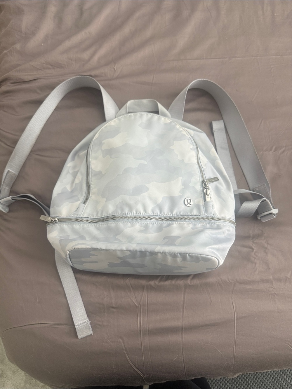 lululemon athletica Light Gray Camouflage Mini Backpack